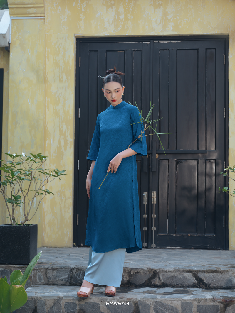 Ao Dai - Dodger Blue