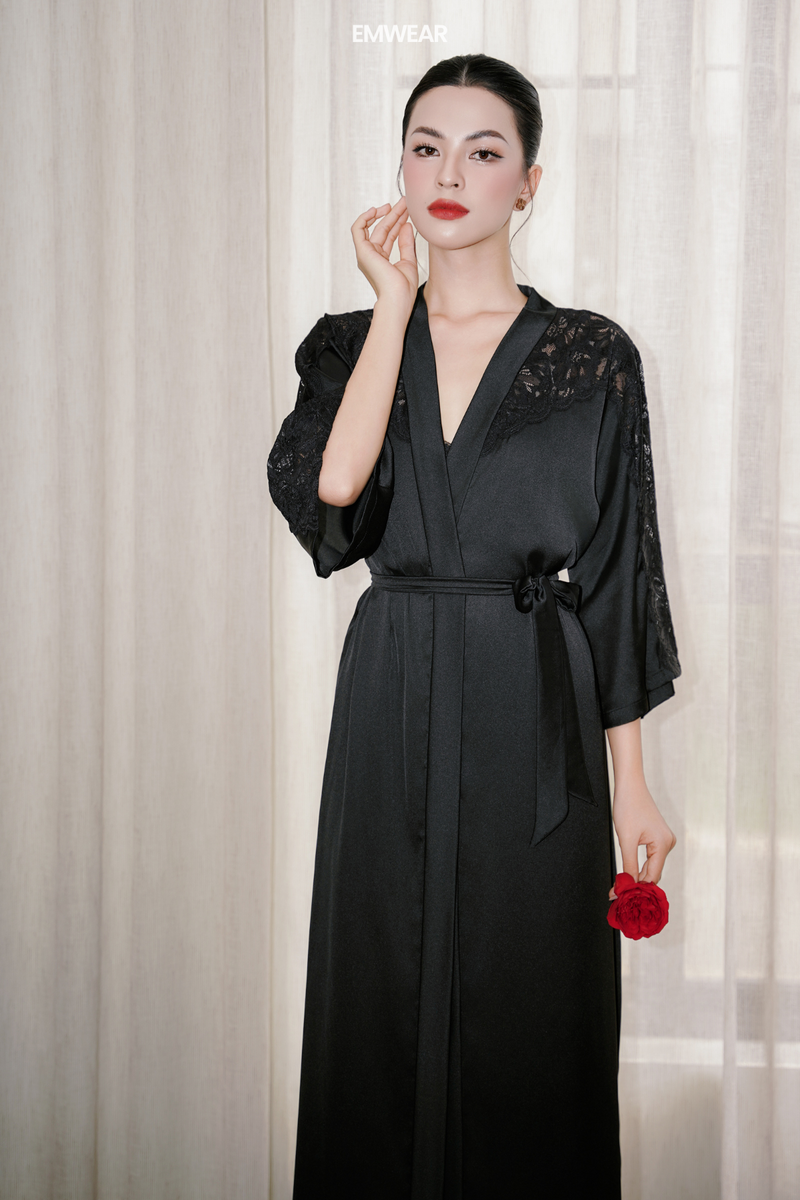 Brimstone Silk Robe