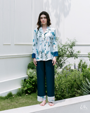 Lila Marina Silk Pajama Set