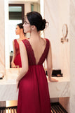 Lune Lily Dress in Red