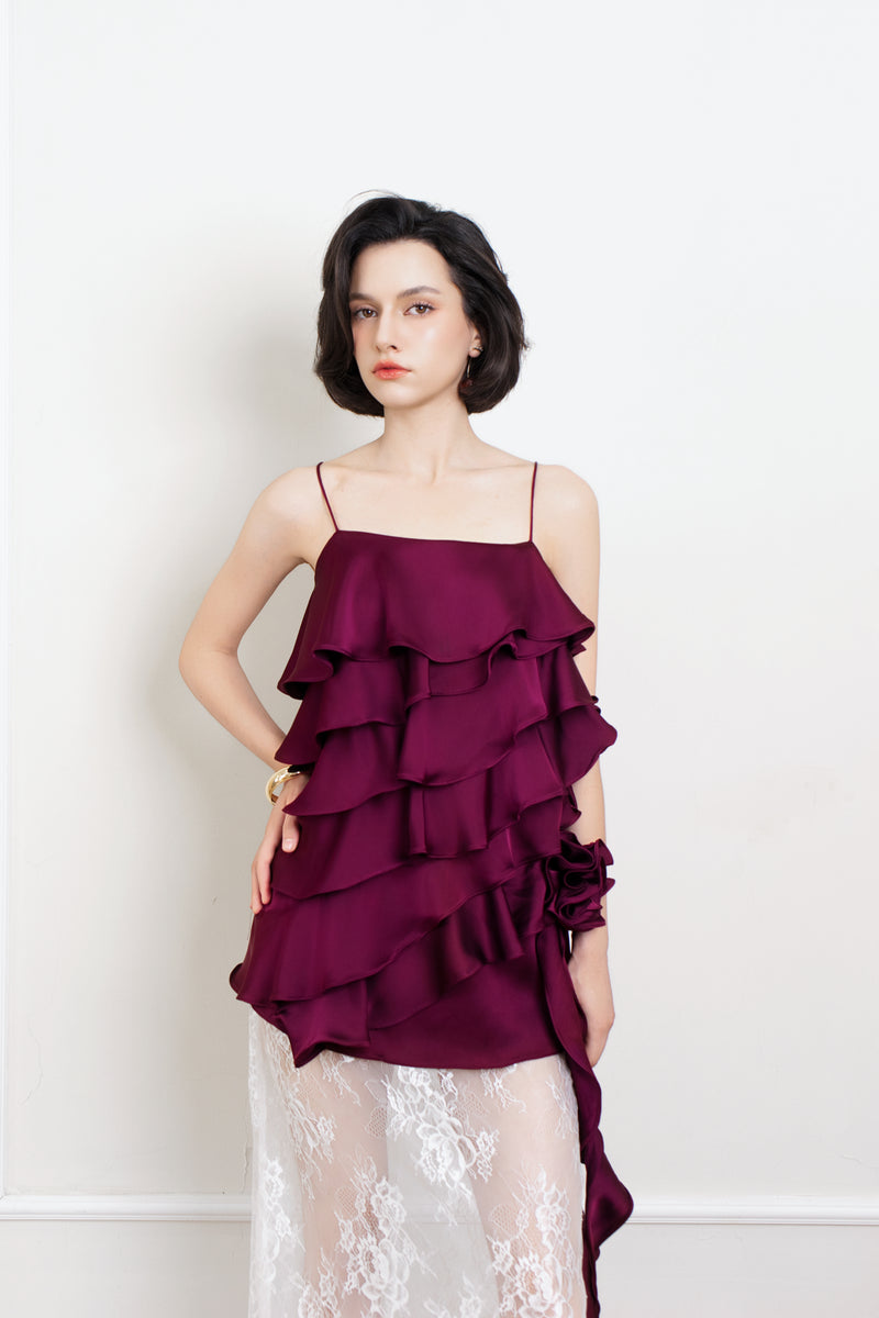 Silk Bloom Top