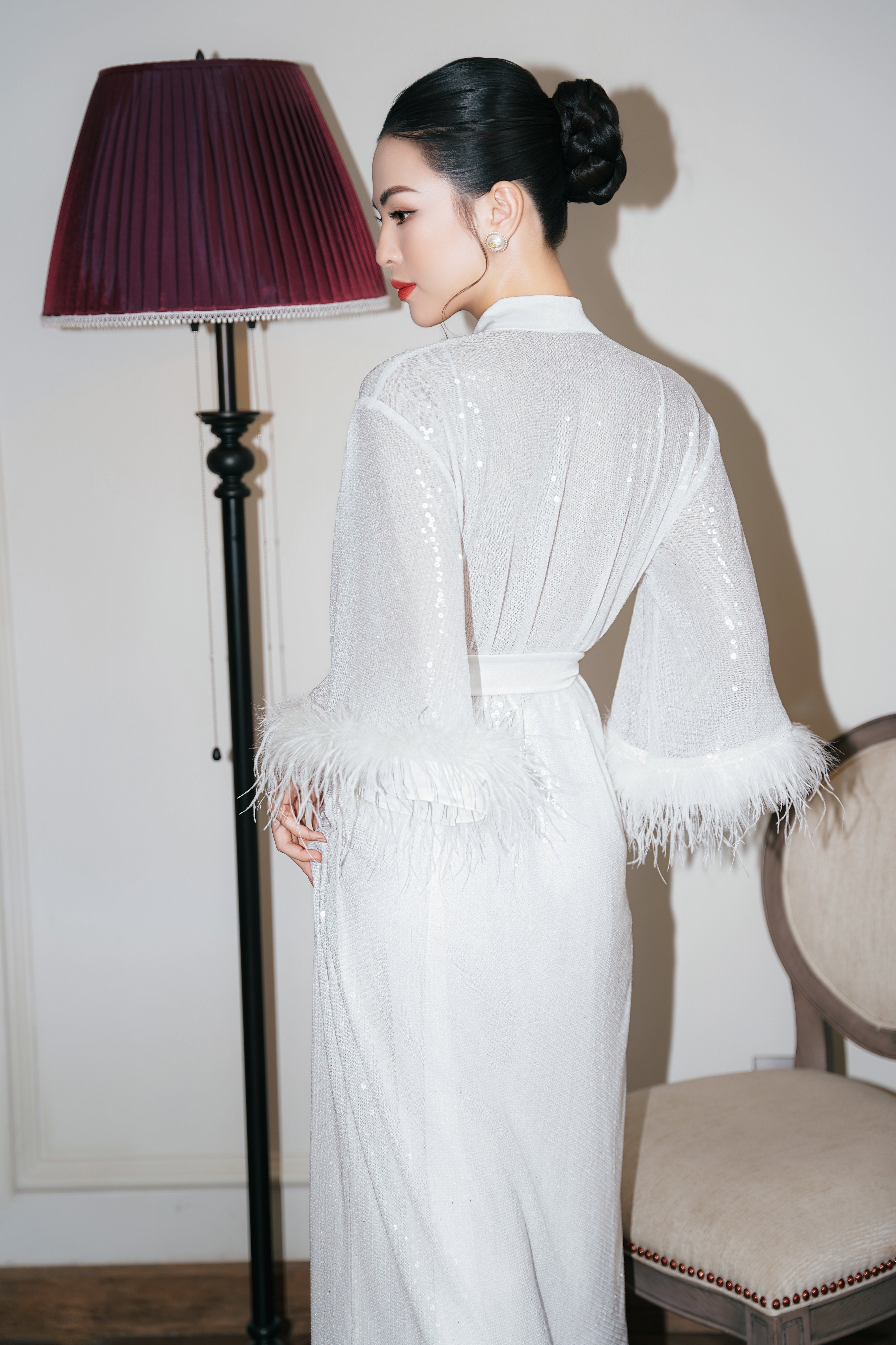 Sequin Boxing Robe Premium Long Sequin Robe – EM Wear