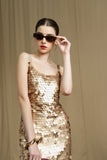 Champagne Glow Dress