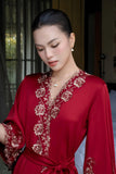 Scarlet Blossom Robe