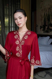 Scarlet Blossom Robe