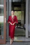 Scarlet Blossom Robe