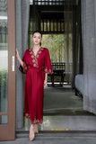 Scarlet Blossom Robe