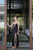 Midnight Petal Dress